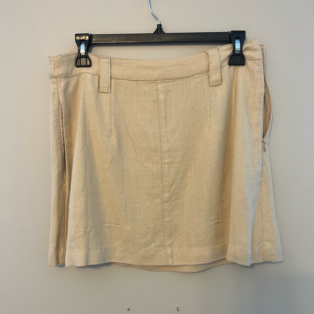 Linen blend Free People mini skirt